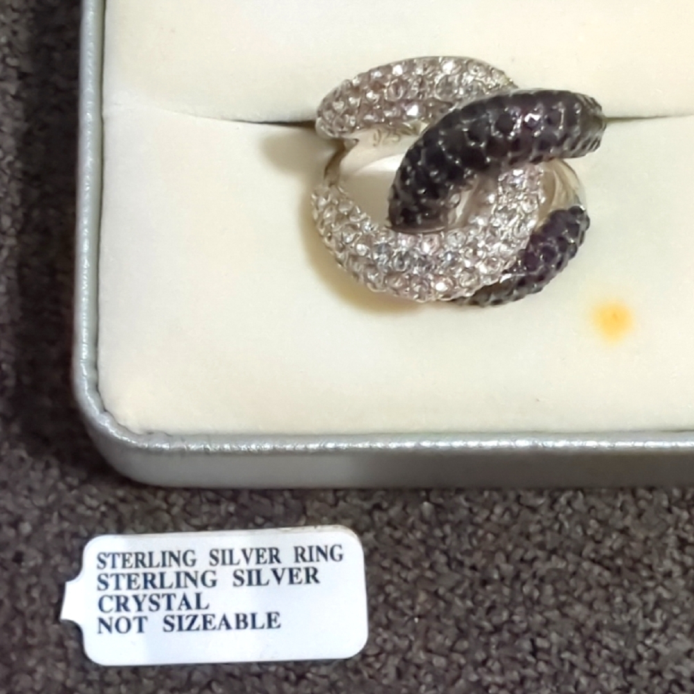 Sterling Silver Crystal Ring
